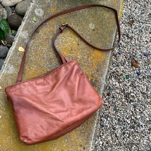 Leather cross-body bag, good condition